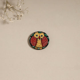 Patua handpainted wooden magnet 23 - handcrafted