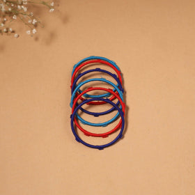 Patwa thread & bead work bangles by kailash (set of 6) 69