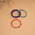 Patwa thread & bead work bangles by kailash (set of 6) 69
