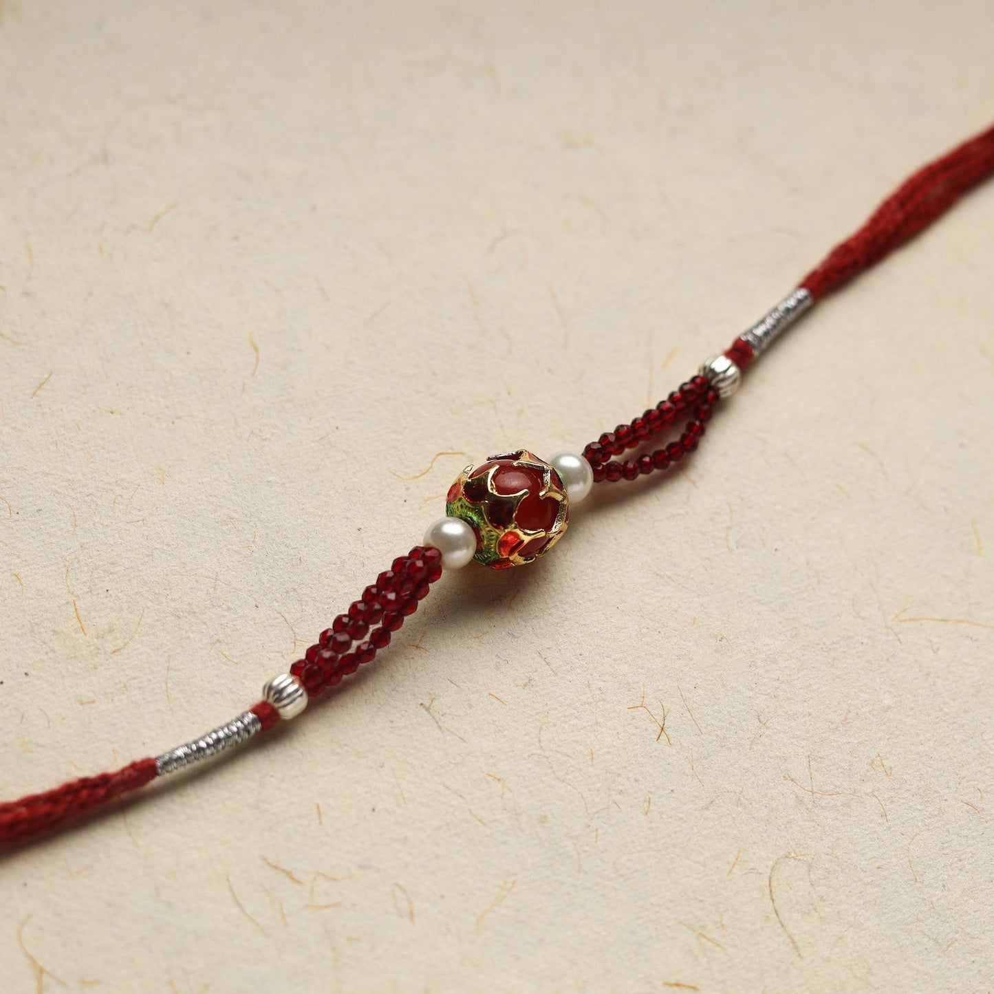 Patwa Thread & Bead Work Rakhi