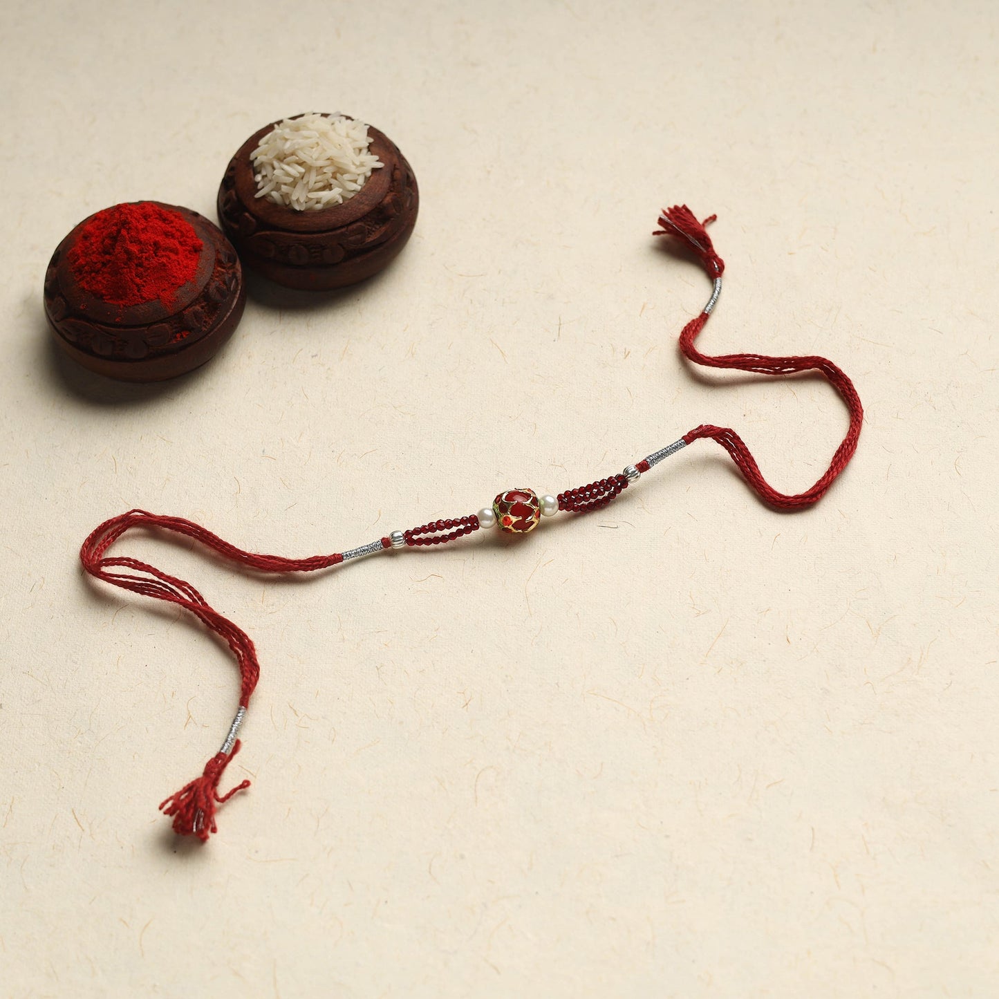 Patwa Thread & Bead Work Rakhi