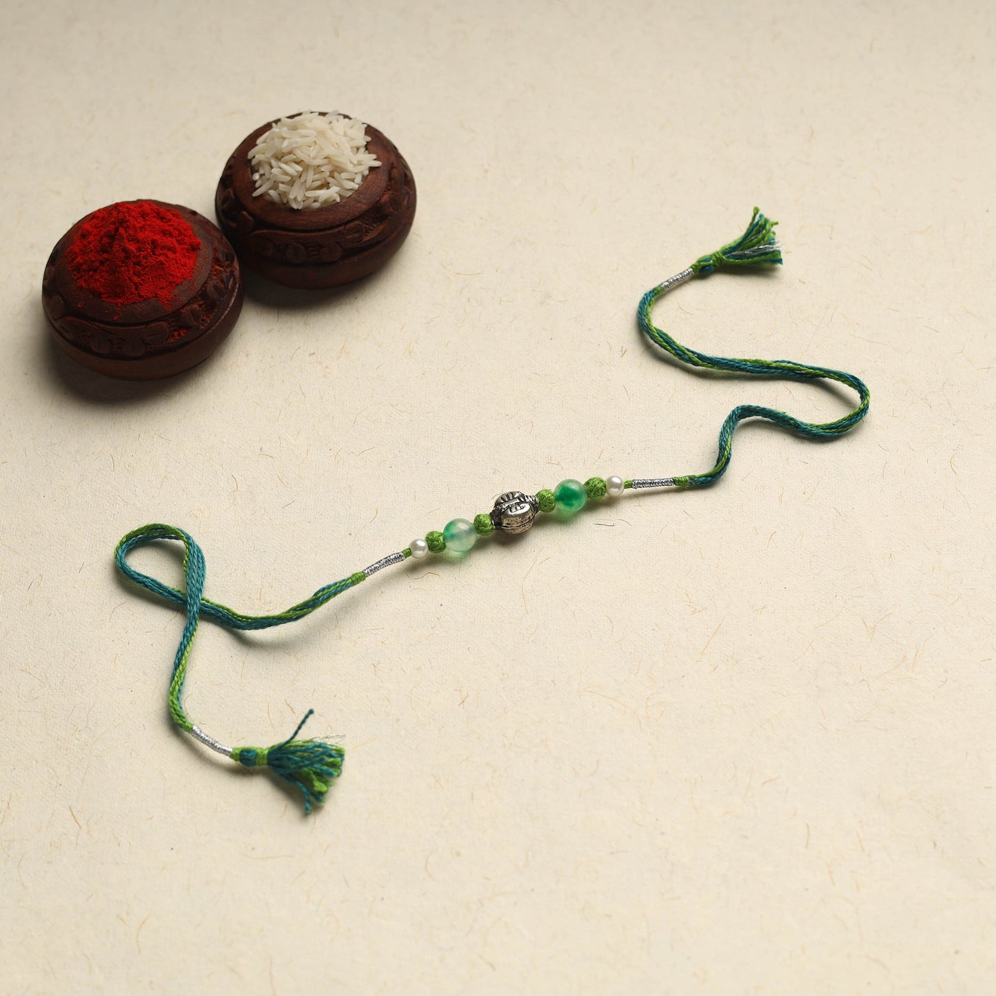 Patwa Thread & Bead Work Rakhi