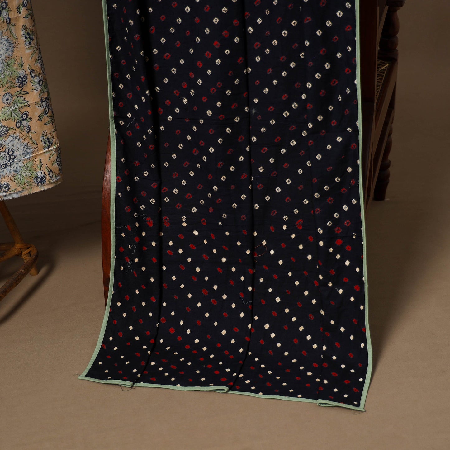 Peach - 2pc cotton unstitched sanganeri dress material