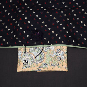 Peach - 2pc cotton unstitched sanganeri dress material