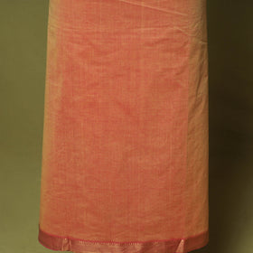 Peach - 3pc handloom cotton mangalagiri dress material 13