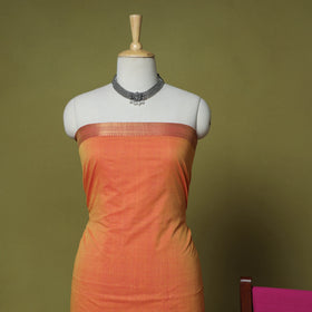 Peach - 3pc handloom cotton mangalagiri dress material 18