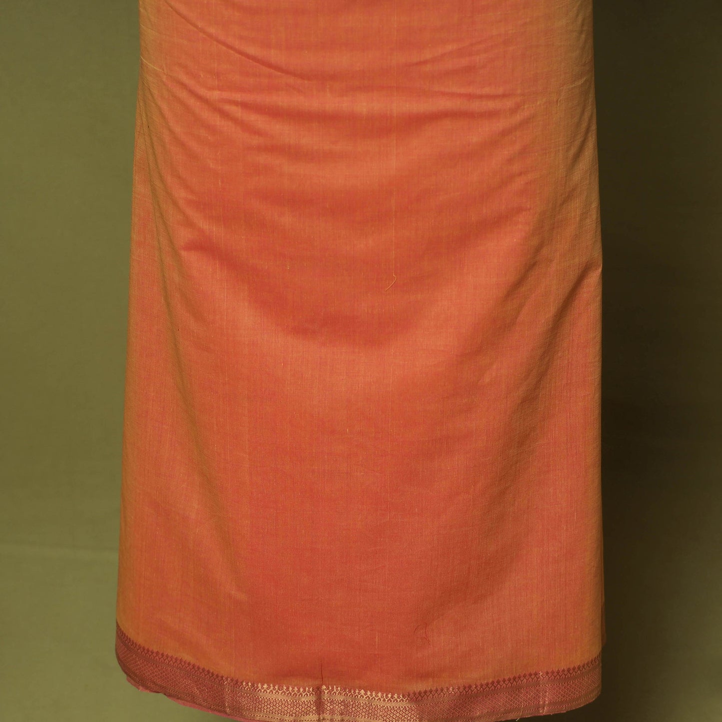 Peach - 3pc handloom cotton mangalagiri dress material 18