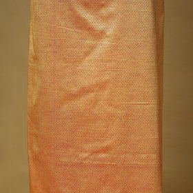 Peach - 3pc karnataka weave cotton unstitched khun dress