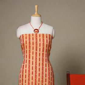 Peach - 3pc unstitched sambalpuri ikat dress material