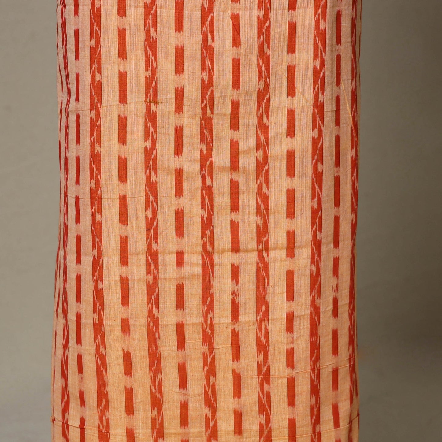 Peach - 3pc unstitched sambalpuri ikat dress material