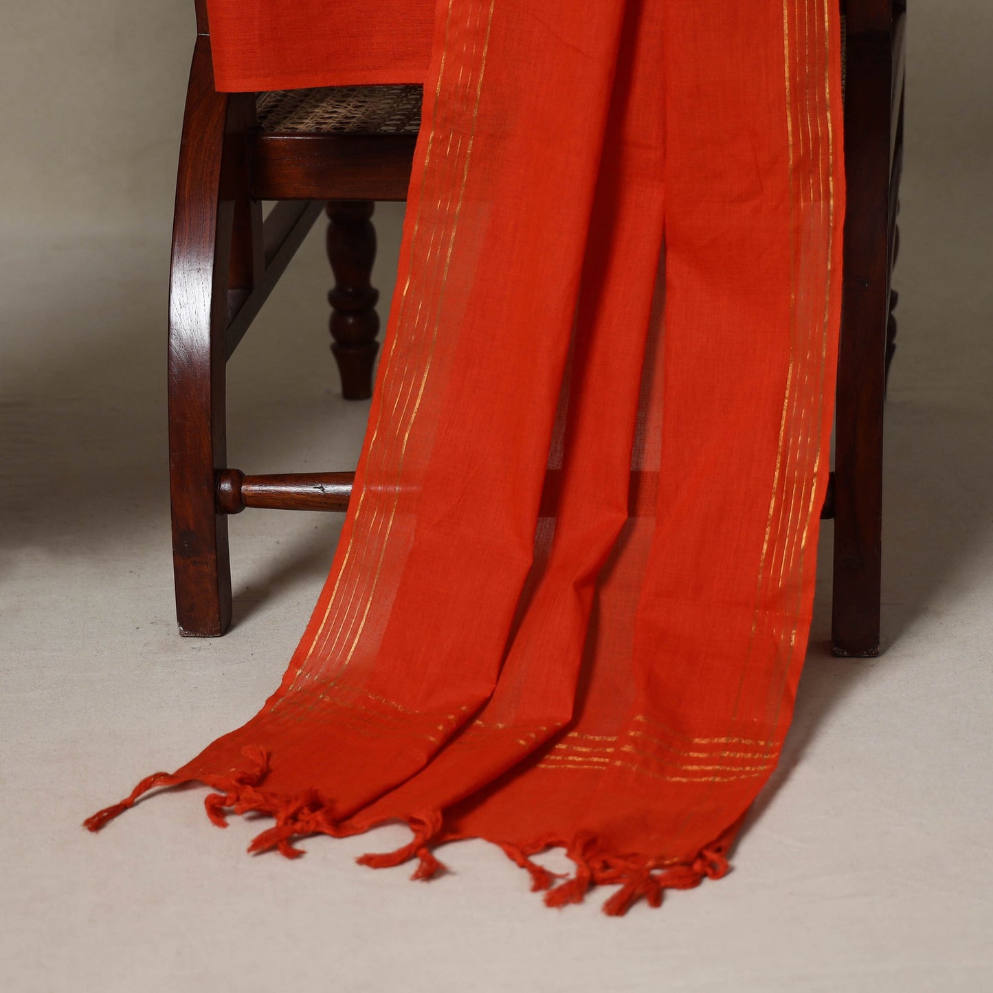 Peach - 3pc unstitched sambalpuri ikat dress material