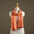 Peach - bagh cotton stole 37 - handcrafted