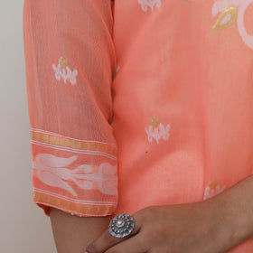  Bengal Jamdani Silk Cotton Kurta with Dupatta Set 03 