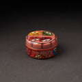 Peach Bengal Patua Handpainted Stainless Steel Multi Utility Container