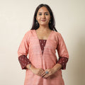 Bhagalpuri Handwoven Desi Tussar Silk Straight Kurta for Women