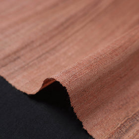 Buy Peach Bhagalpuri Handwoven Pure Desi Tussar Silk Fabric