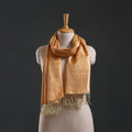 Brocade handloom semi silk banarasi stole 25 - handcrafted