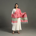  Peach Chendamangalam Kuriappilly Cotton Handloom Dupatta