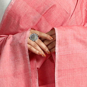  Peach Chendamangalam Kuriappilly Cotton Handloom Dupatta