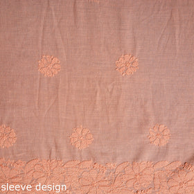 Chikankari Hand Embroidery Mul Cotton Kurta Material