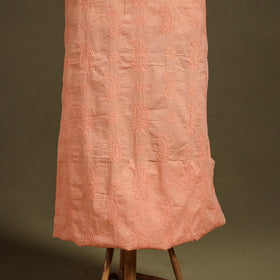 Chikankari Hand Embroidery Mul Cotton Kurta Material