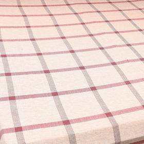 Peach - cotton double handloom bed cover (98 x 90 in) 04
