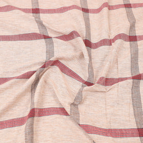 Peach - cotton double handloom bed cover (98 x 90 in) 04