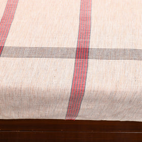 Peach - cotton double handloom bed cover (98 x 90 in) 04