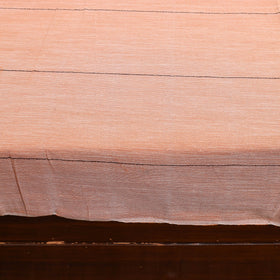 Peach - cotton double handloom bed cover (98 x 90 in) 51