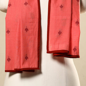  Peach Cotton Jacquard Stole