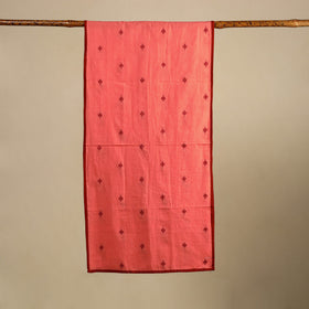  Peach Cotton Jacquard Stole