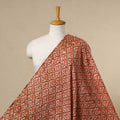 Peach - cotton kutch batik fabric 11 - handcrafted