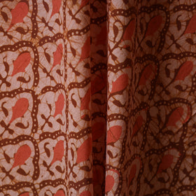 Peach - cotton kutch batik fabric 11 - handcrafted