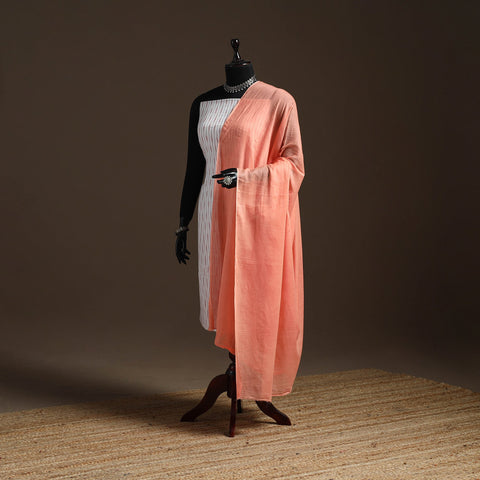 Cotton plain dupatta 11 - handcrafted