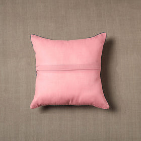 Buy Peach Block Print Cotton Sanganeri Cushion Cover