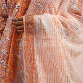 Buy Block Print Cotton Sanganeri Kurta Set