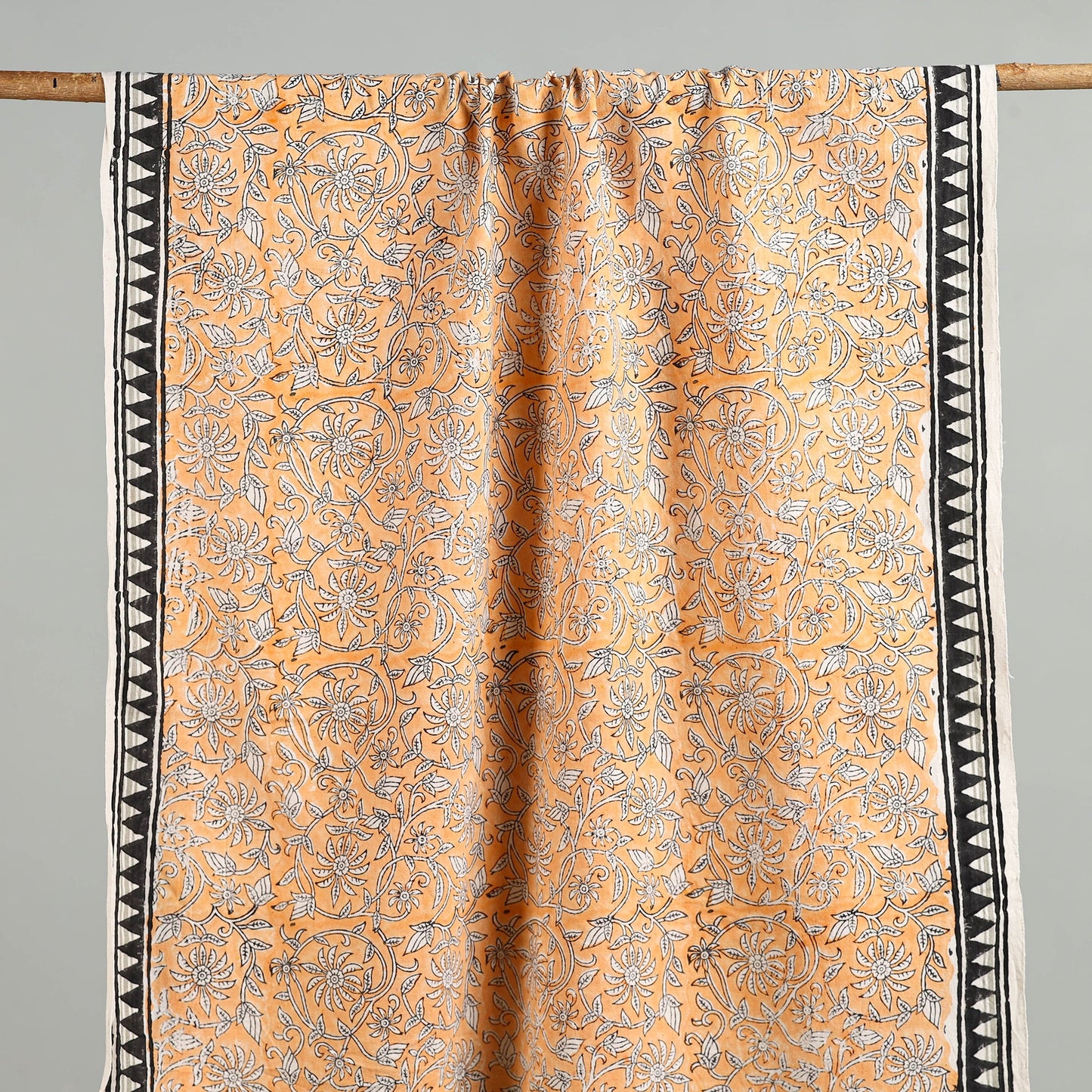 Peach - cotton sanganeri towel 07 - handcrafted