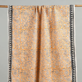 Peach - cotton sanganeri towel 07 - handcrafted