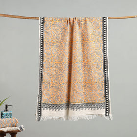 Peach - cotton sanganeri towel 07 - handcrafted