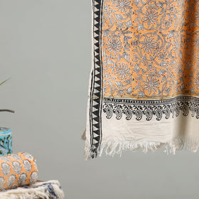 Peach - cotton sanganeri towel 07 - handcrafted