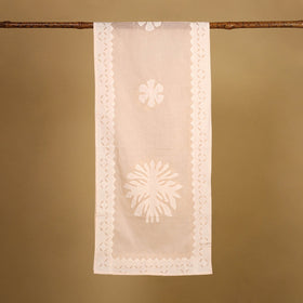 Cut Work Cotton Peach Barmer Applique Stole