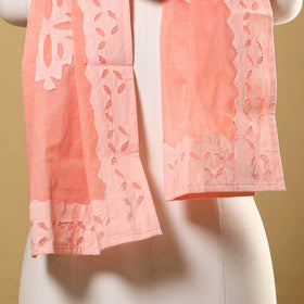  Cut Work Cotton Peach Barmer Applique Stole