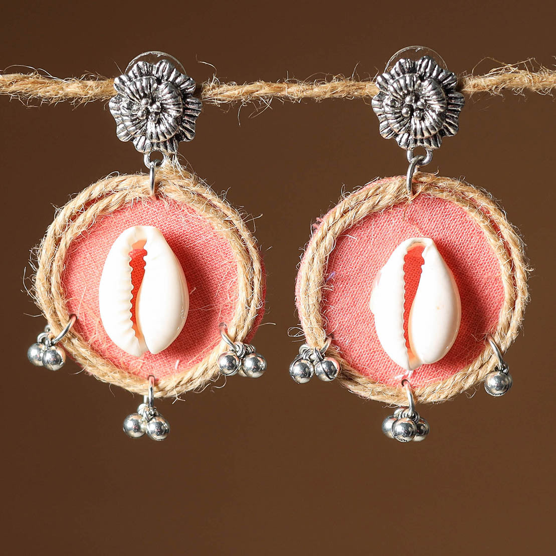 Fiza Jute Fabart Handmade Earrings