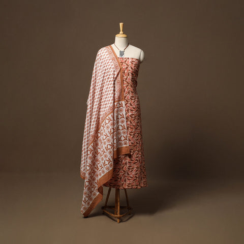 Hand batik cotton 2pc unstitched dress material