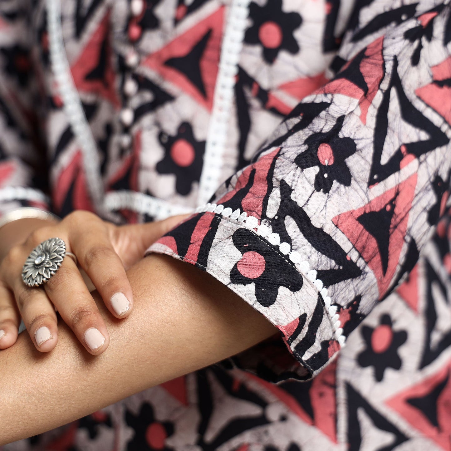 Hand Batik Printed Kurta