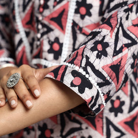 Hand Batik Printed Kurta