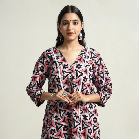 Hand Batik Printed Kurta