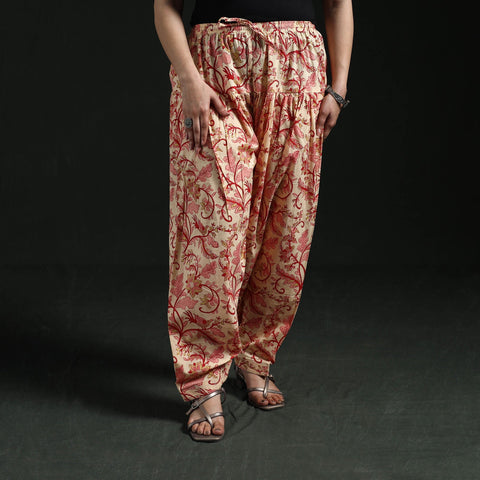 Hand block print cotton sanganeri salwar 09 - handcrafted