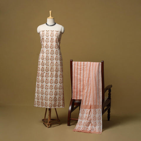 Hand kutch batik cotton 3pc unstitched dress material 14