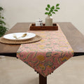 Peach Handcrafted Cotton Table Runner